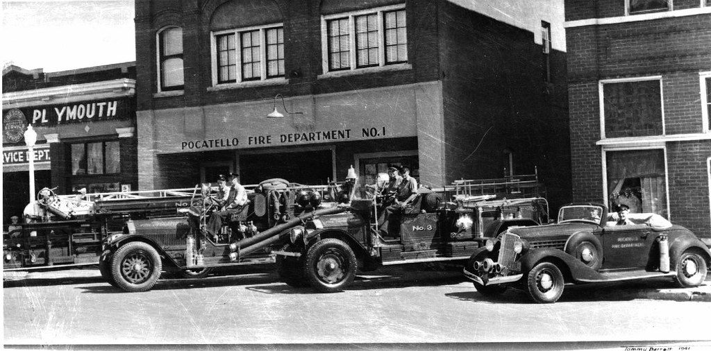 Pocatello Fire Department 1941 shot of the station Flickr