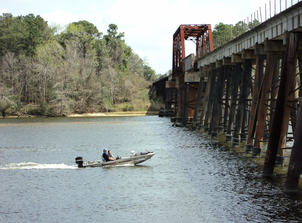 Through Truss Railroad Bridge, San Jacinto River, Crosby, … Flickr