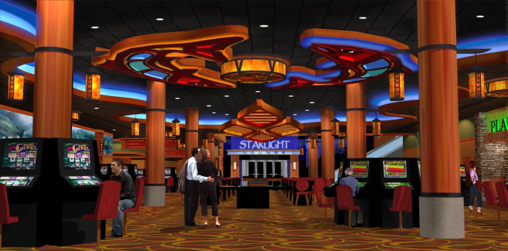 Themed Casino Interior Design Casino Design Rendering Gaming Floor