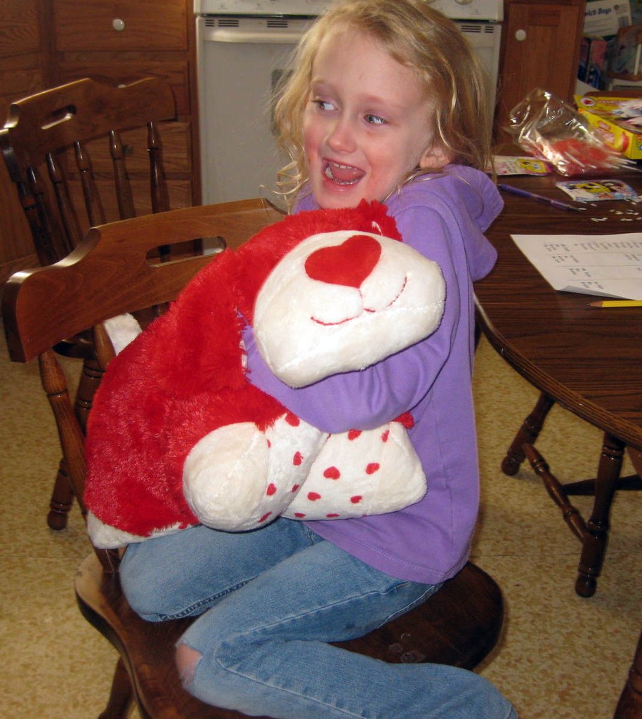 V Day Pillow Pet Kaitlyn with her Valentine's Day Pillow P… Flickr