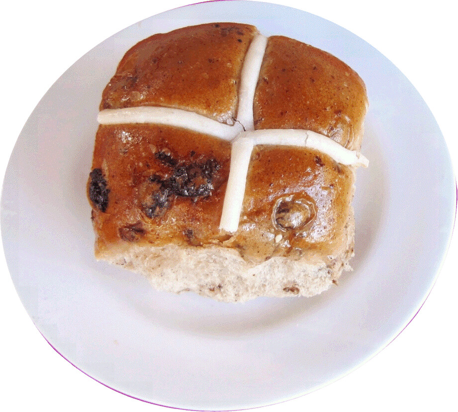 hot cross bun on plate clipart, lge 13 cm wide This clipar… Flickr