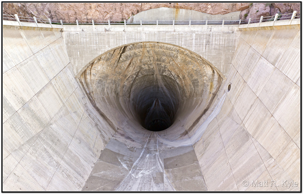 Hoover Dam spillway. This tunnel is fifty feet wide. Flickr