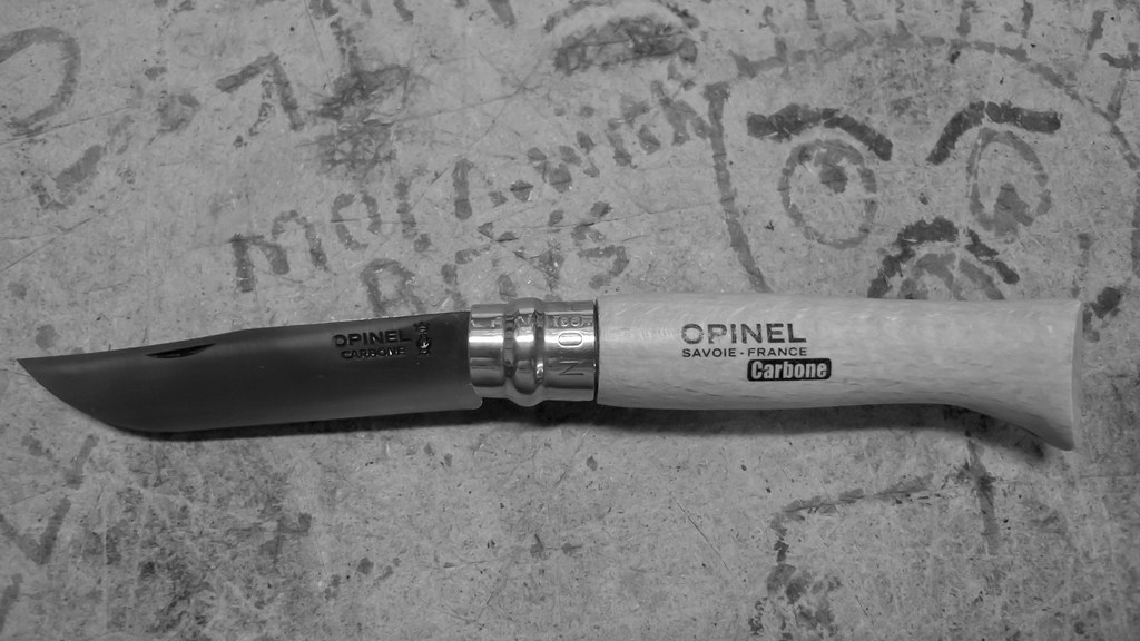 opinel no. 8 french picnic knife. classic design. carbon s… Flickr