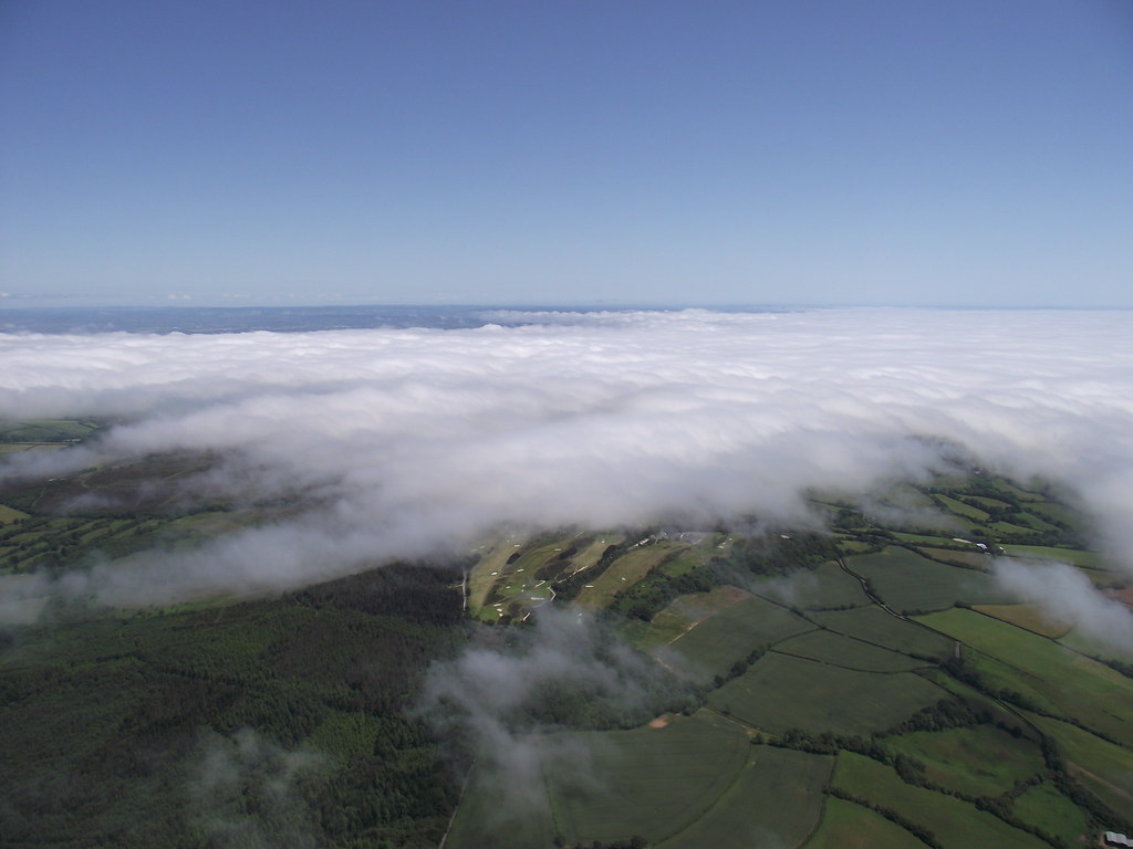 Aerial view of low stratus clouds coming onshore over S De… Flickr