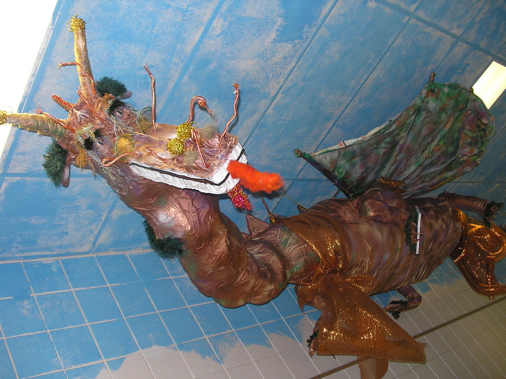 P1010010 Papier mache Dragon made for the Library of Thoma… Flickr