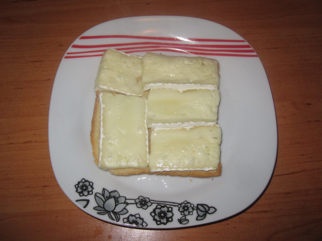 196 Toast with brie cheese Microwaved! I know it's weird,… Flickr