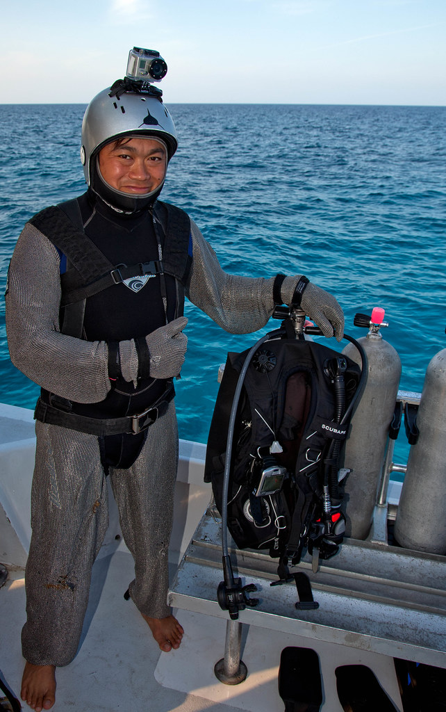 Ready to dive with Neptunic shark suit Photo by Grant W. G… Flickr