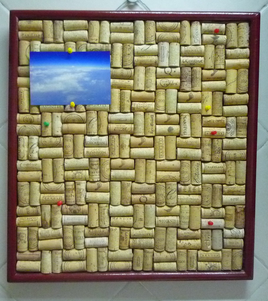 Cork board (made from real wine corks!) I won't even tell … Flickr