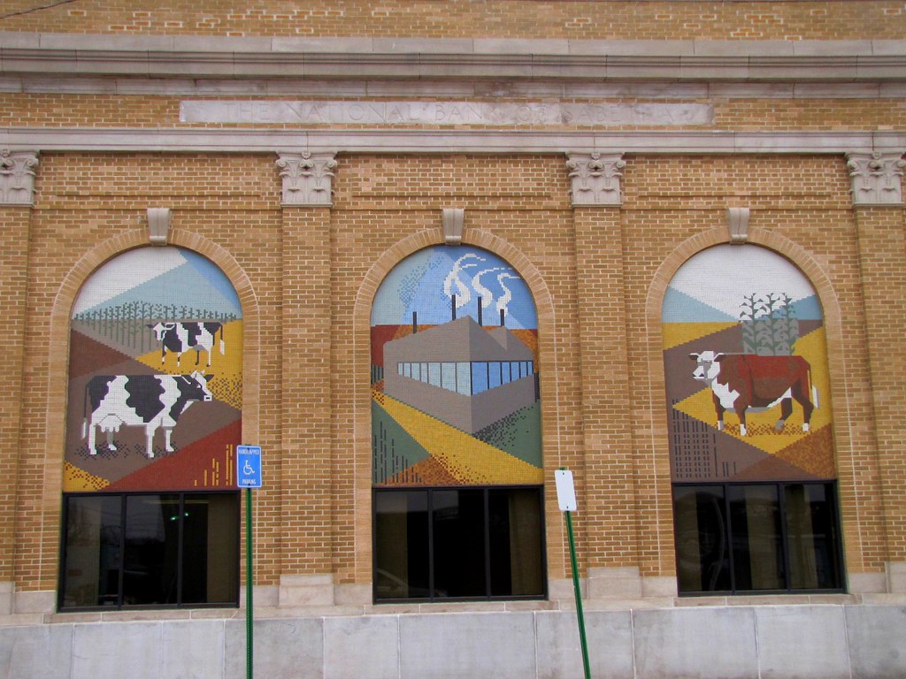 Agricultural murals (2 of 2) National Bank of Sabetha, Kan… Flickr