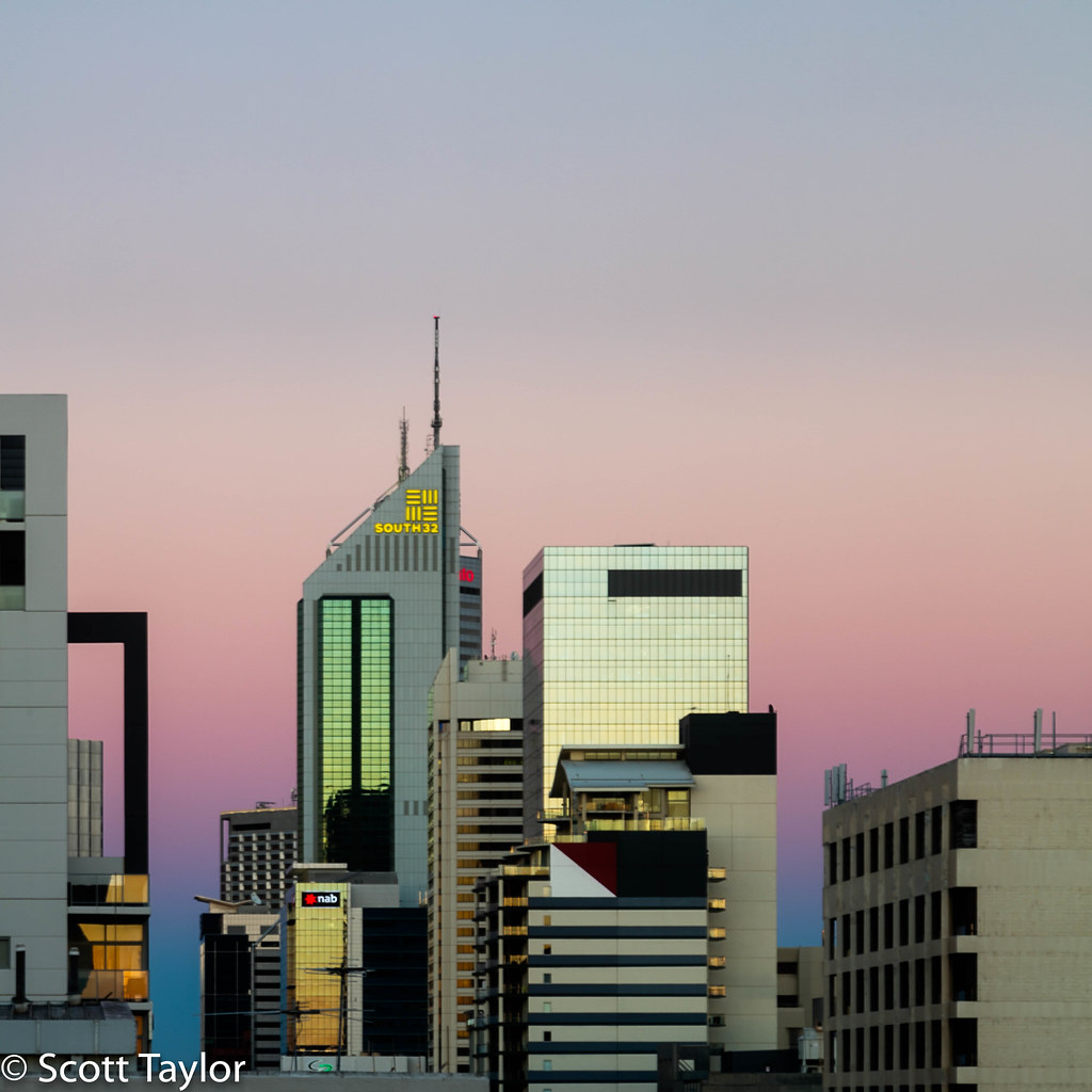 PreDawn Light Perth Cityscape Scrufftie Flickr