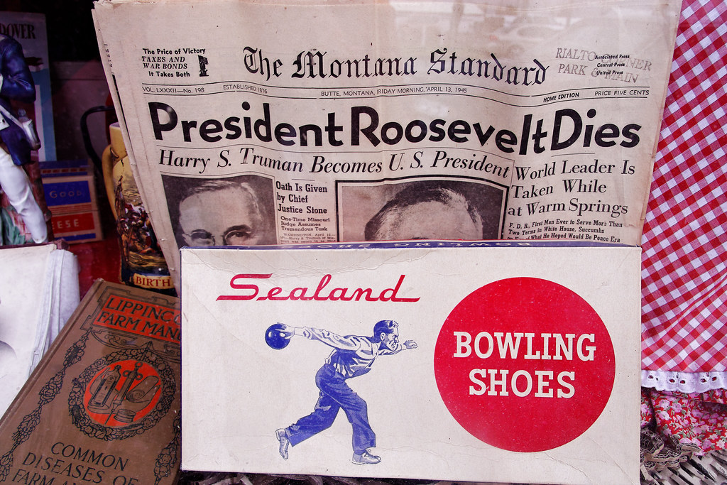 Well Preserved Newspaper and Bowling Shoe Box, Whitehall, … Flickr