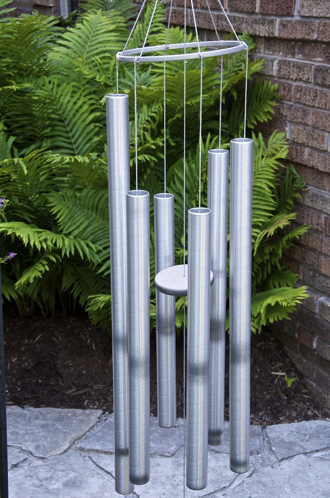Wind Chimes in our Garden These are high quality chimes wh… Flickr