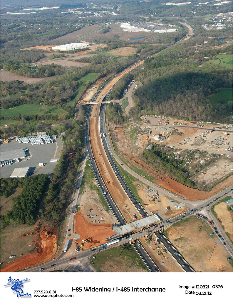 I85/I485 Interchange This photo shows work at the Poplar… Flickr