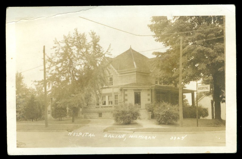 Hospital, Saline, Michigan rppc 3324. Wystan Flickr