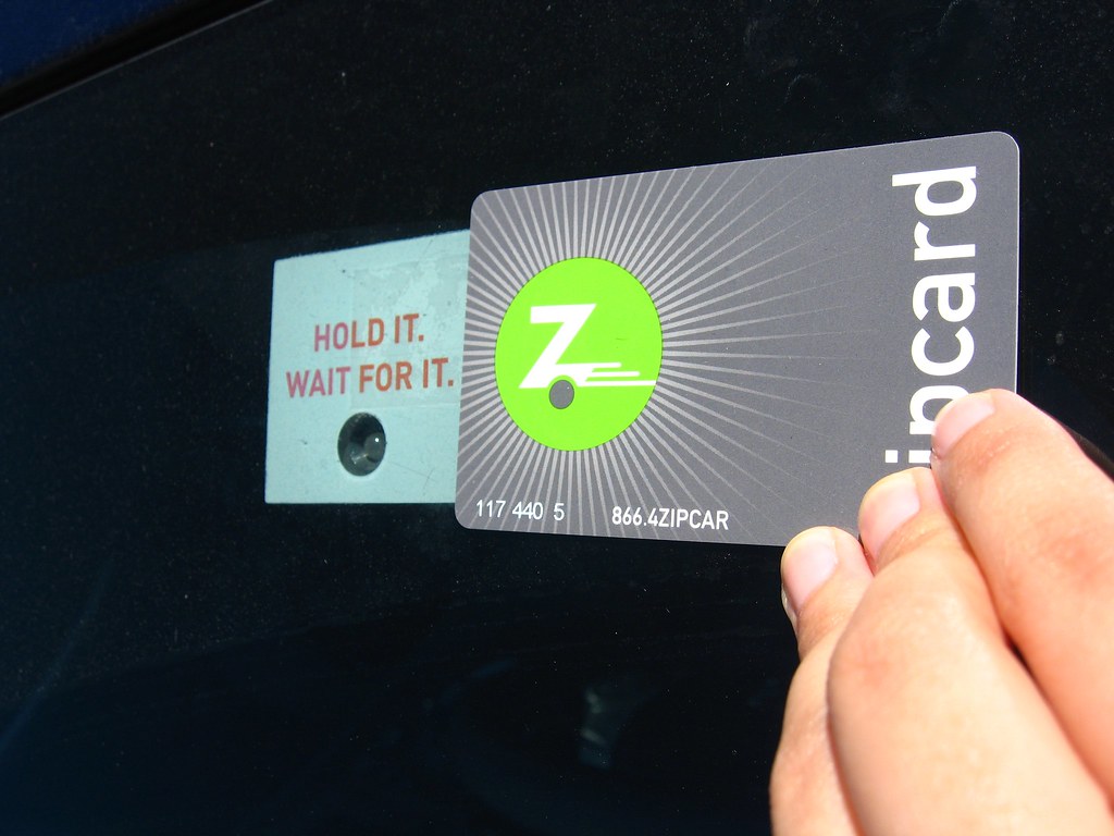 This is how to lock/unlock a zipcar It unlocks using NFC t… Flickr