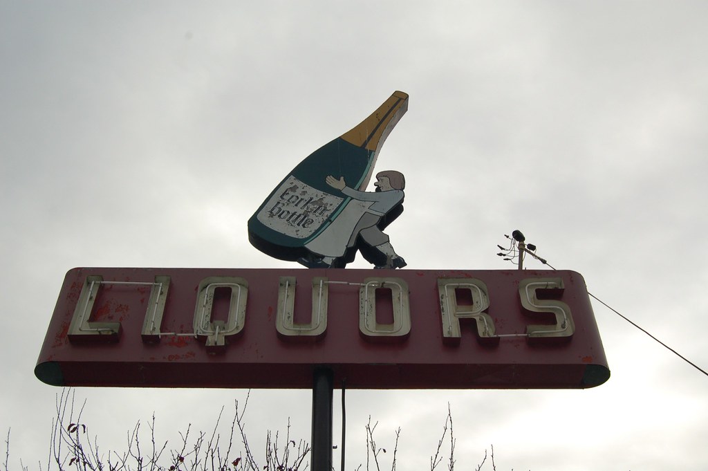 Monterey liquor sign Nurse Kitty Qat Flickr