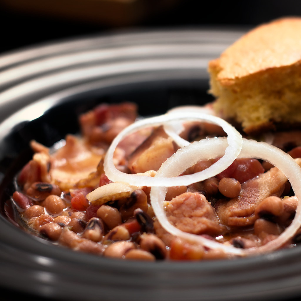 On Black Black Eyed Peas & Ham (Recipe) by HaardNox [Large]