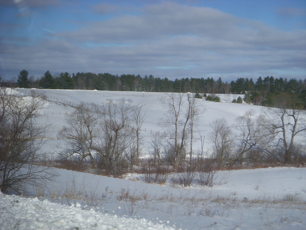 Snow covered hills Augusta, Maine Sam T Flickr