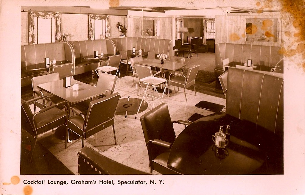 1940s Postcard SPECULATOR New York GRAHAMS HOTEL Cocktail … Flickr