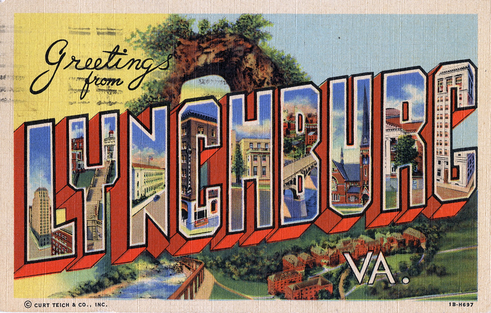 Greetings from Lynchburg, Virginia Large Letter Postcard… Flickr