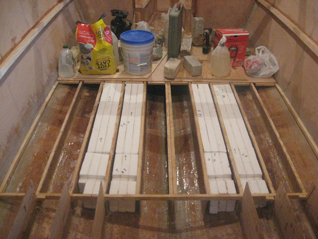 Gluing down cabin sole. My version of vacuum bag glue clam… Flickr