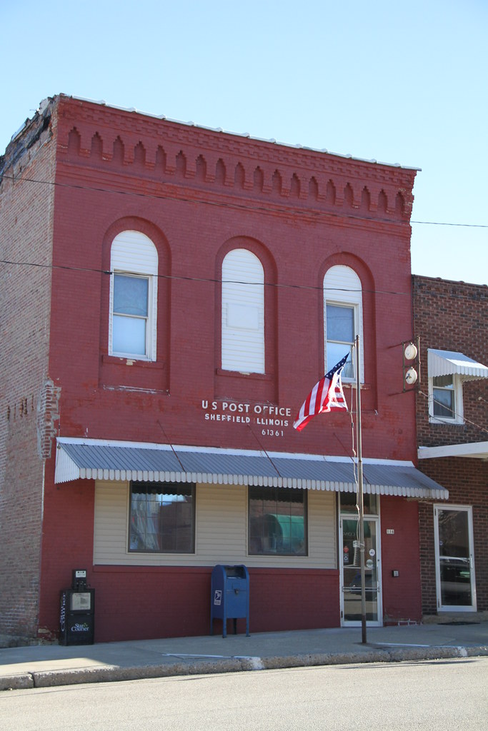Sheffield IL, Sheffield Illinois, Post Office, 61361, Bure… Flickr