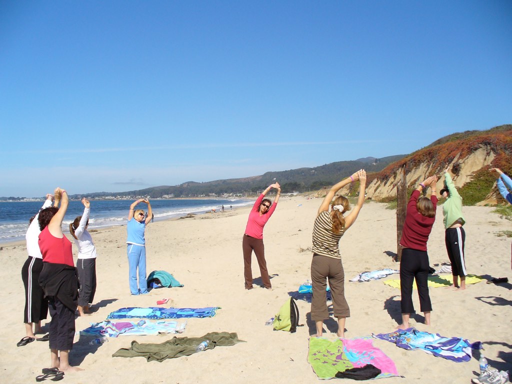 Yoga class Half Moon Bay annaenea1 Flickr