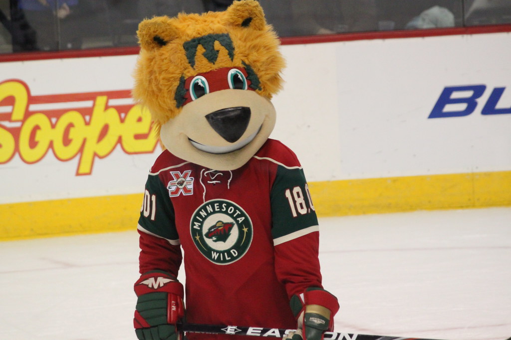 The Minnesota Wild NotSoWild mascot "Nordy" He looks qui… Flickr