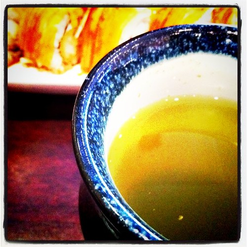 Green tea & sushi lunch with Imelda. mj ecker Flickr