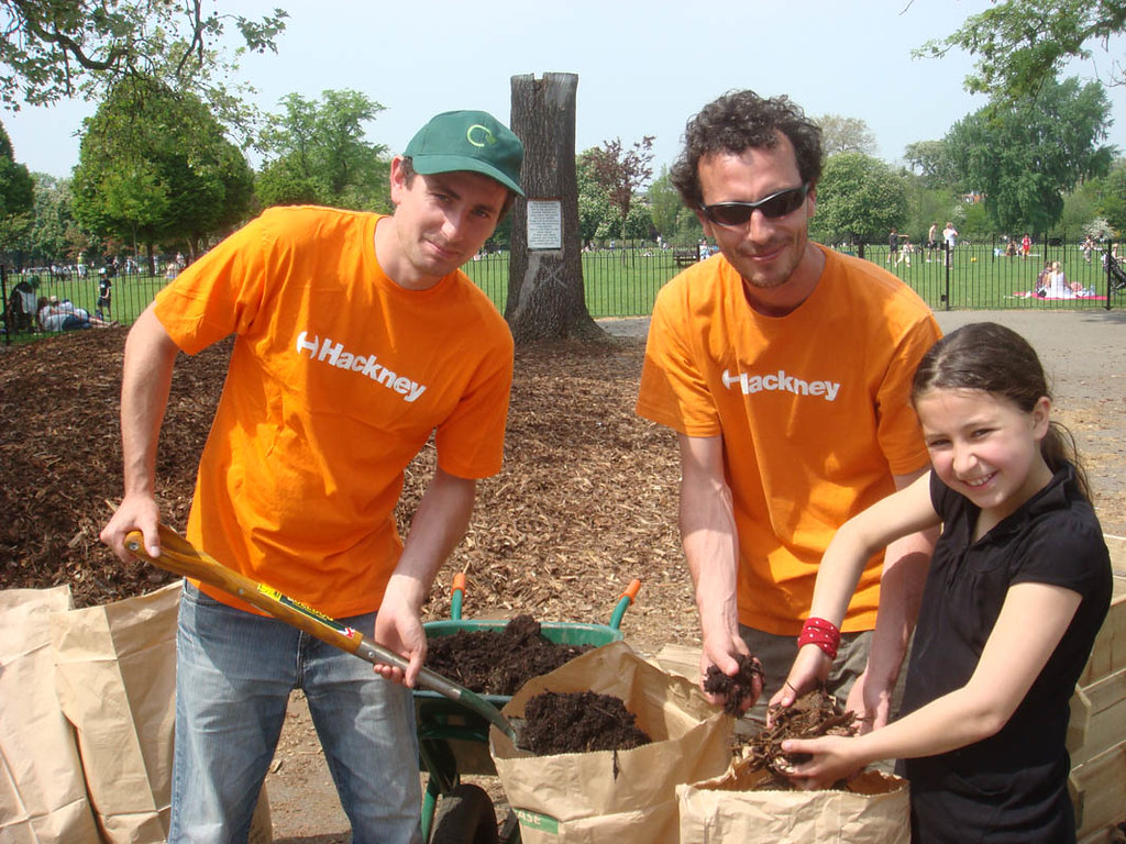 Recycling team giving compost away to residents Hackney Council Flickr