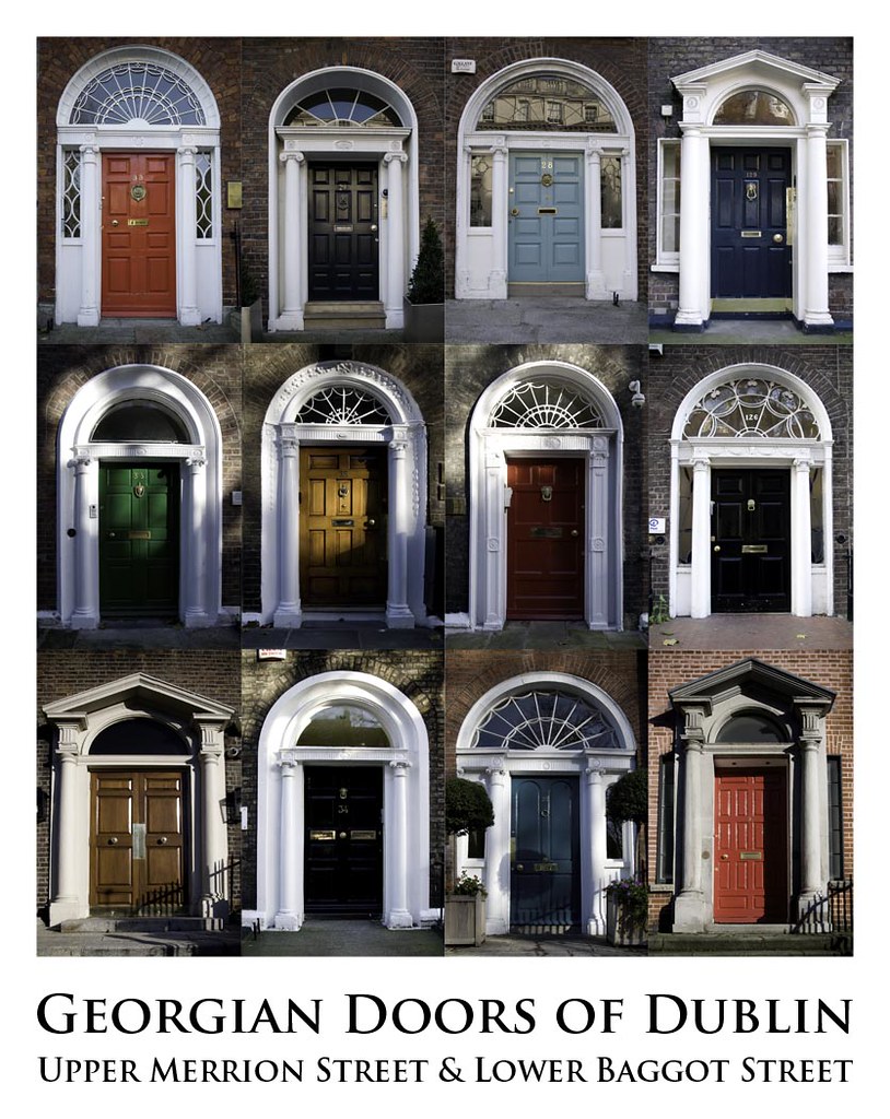 Doors of Dublin Collage of door fronts o… Flickr