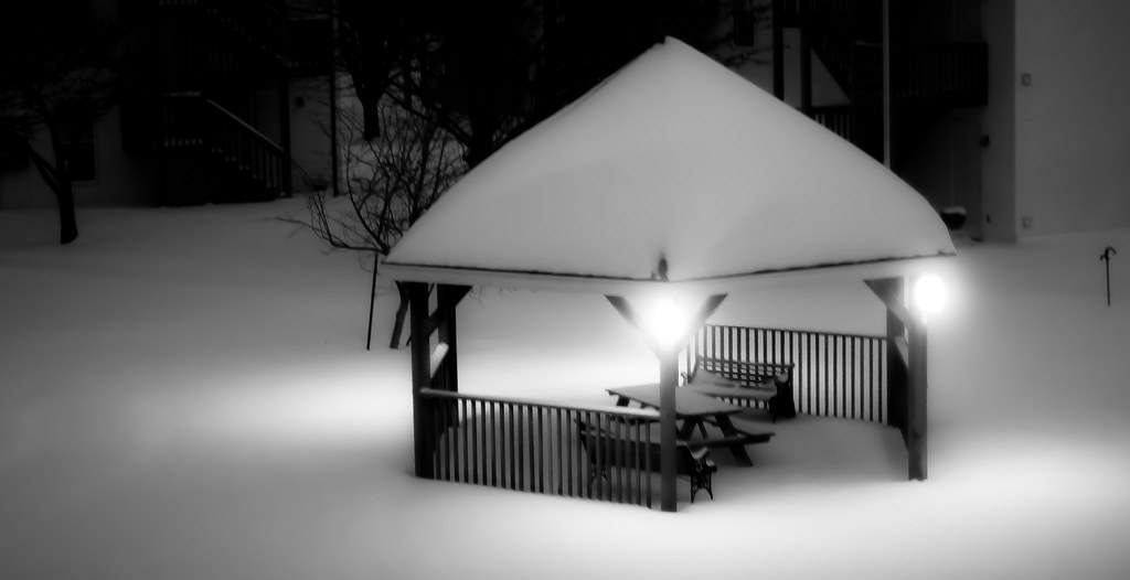 Winter Wonderland It appears the gazebo in my buddy Justin… Flickr