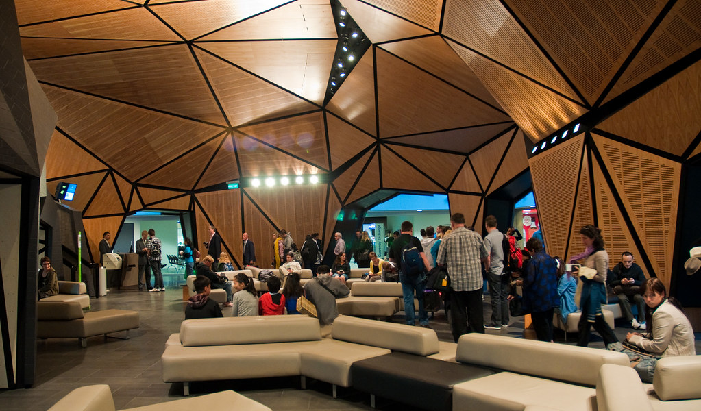 Wellington Airport's new international gate lounge, 26 Nov… Flickr