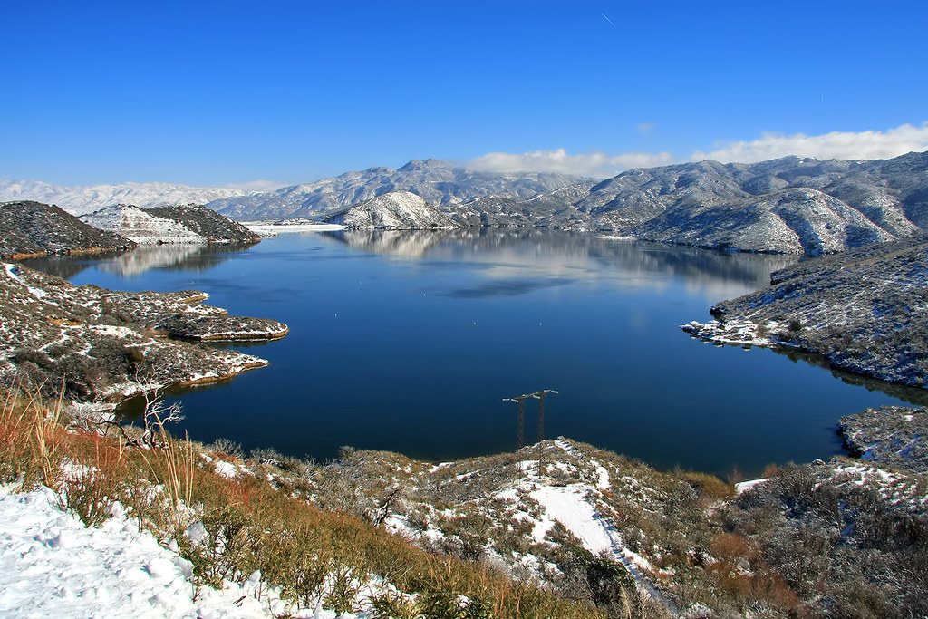 Snow at Lake Silverwood Fresh snow from the day before lie… Flickr