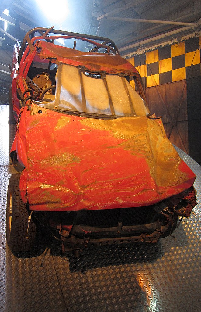 BBC Top Gear Toyota HiLux up on the plinth in the studio