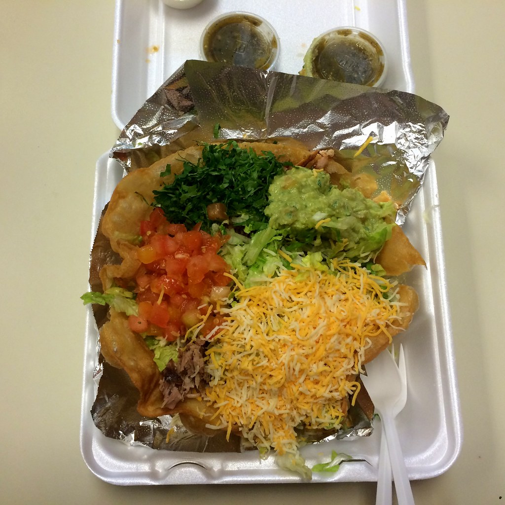 Taco salad at Tortilleria el Molino, Concord so good francesbean