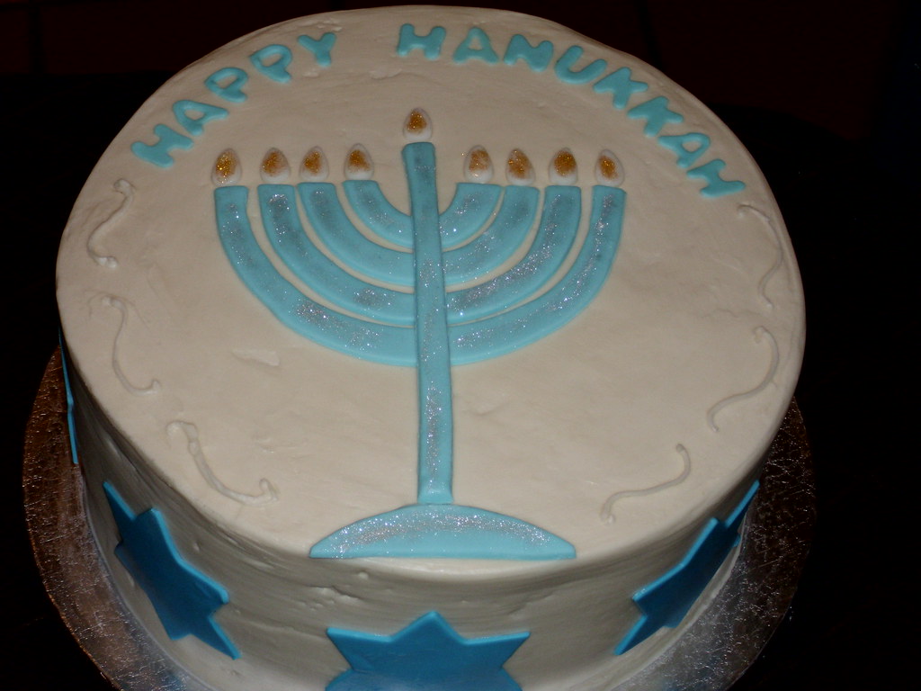 Hanukkah cake a photo on Flickriver