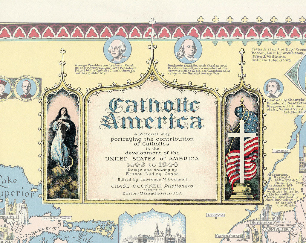 America Map Future Catholic Saints Predictions Catholic America Map From the map "Catholic America, a pic… Flickr