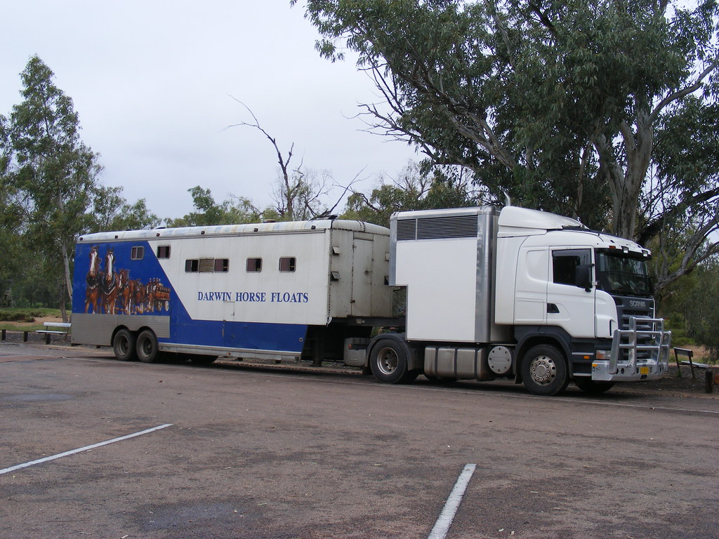 Darwin Horse Floats Scania Resting in Alice Springs. Flickr