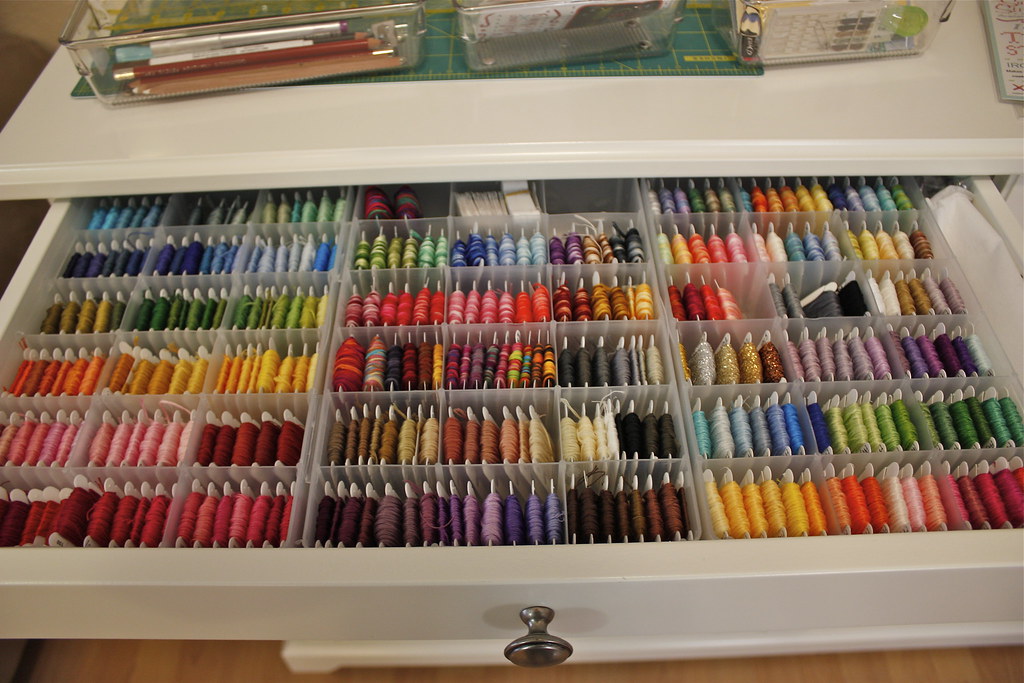 Embroidery Floss Storage Drawers Hand Embroidery
