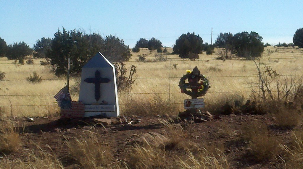 Cuervo, New Mexico; Roadside Memorial tofightfortheright Flickr