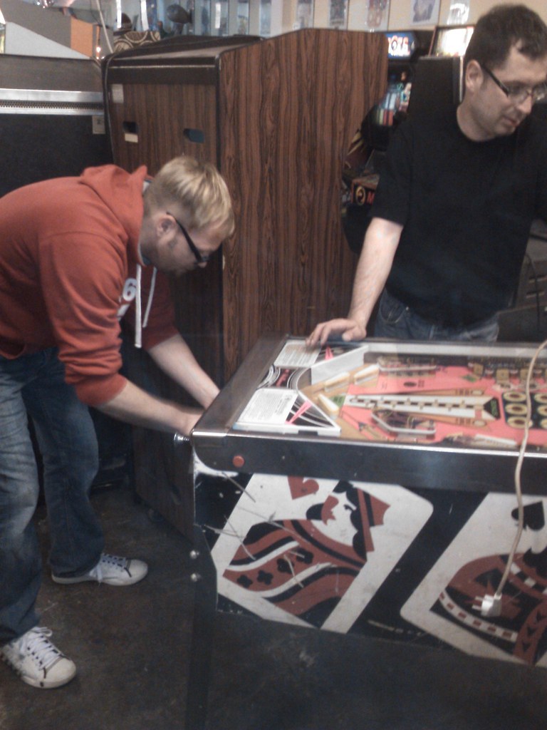Working on the Pinball Moving the Pinball Machines to thei… Flickr