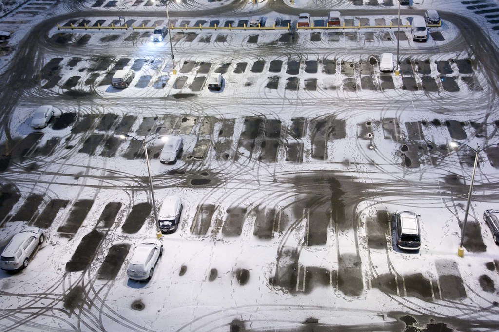 Snow Spots ACC Parking Lot meg_hamel Flickr