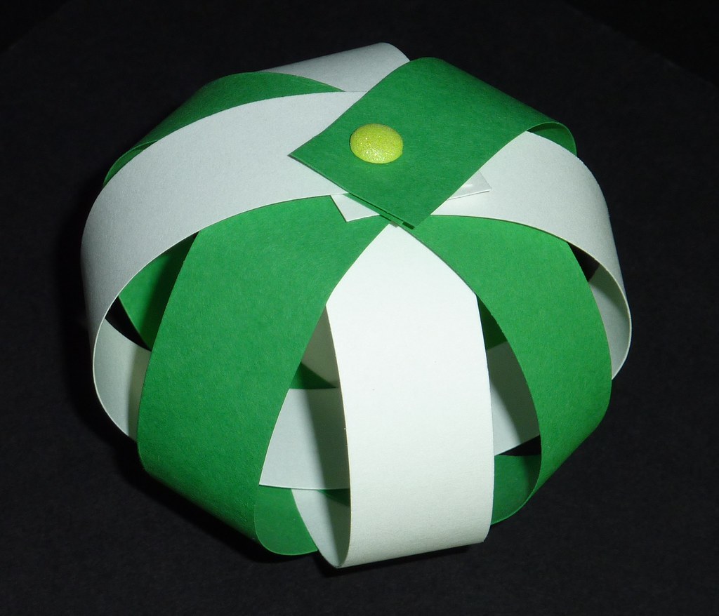 Paper Ball Instructions 1. Cut out four pieces of card sto… Flickr