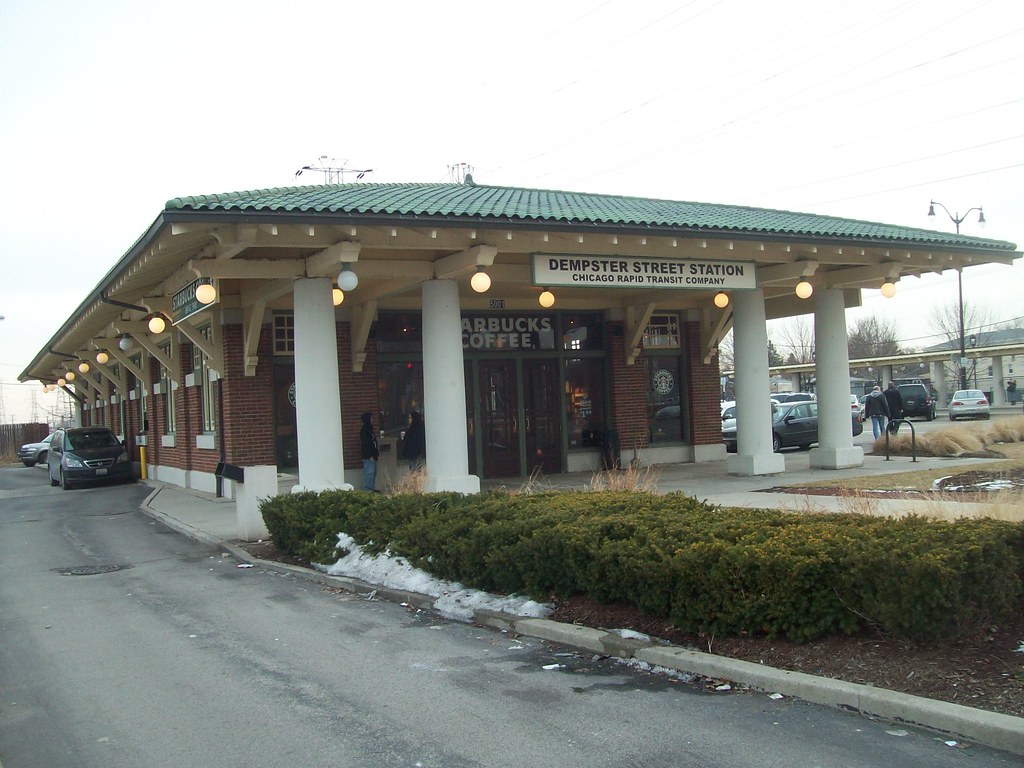 Historic Dempster (Skokie) 'L' Station building This build… Flickr