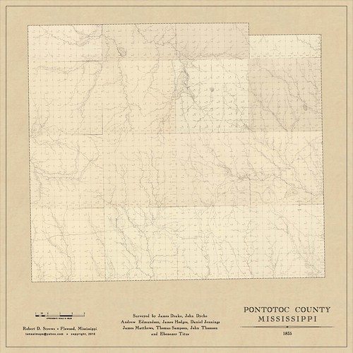Pontotoc County, Ms_28x28 Map of Pontotoc County, Miss c.1… Flickr