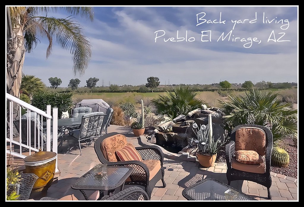 Back Yard Golf Course View, Pueblo El Mirage, AZ Click for… Flickr
