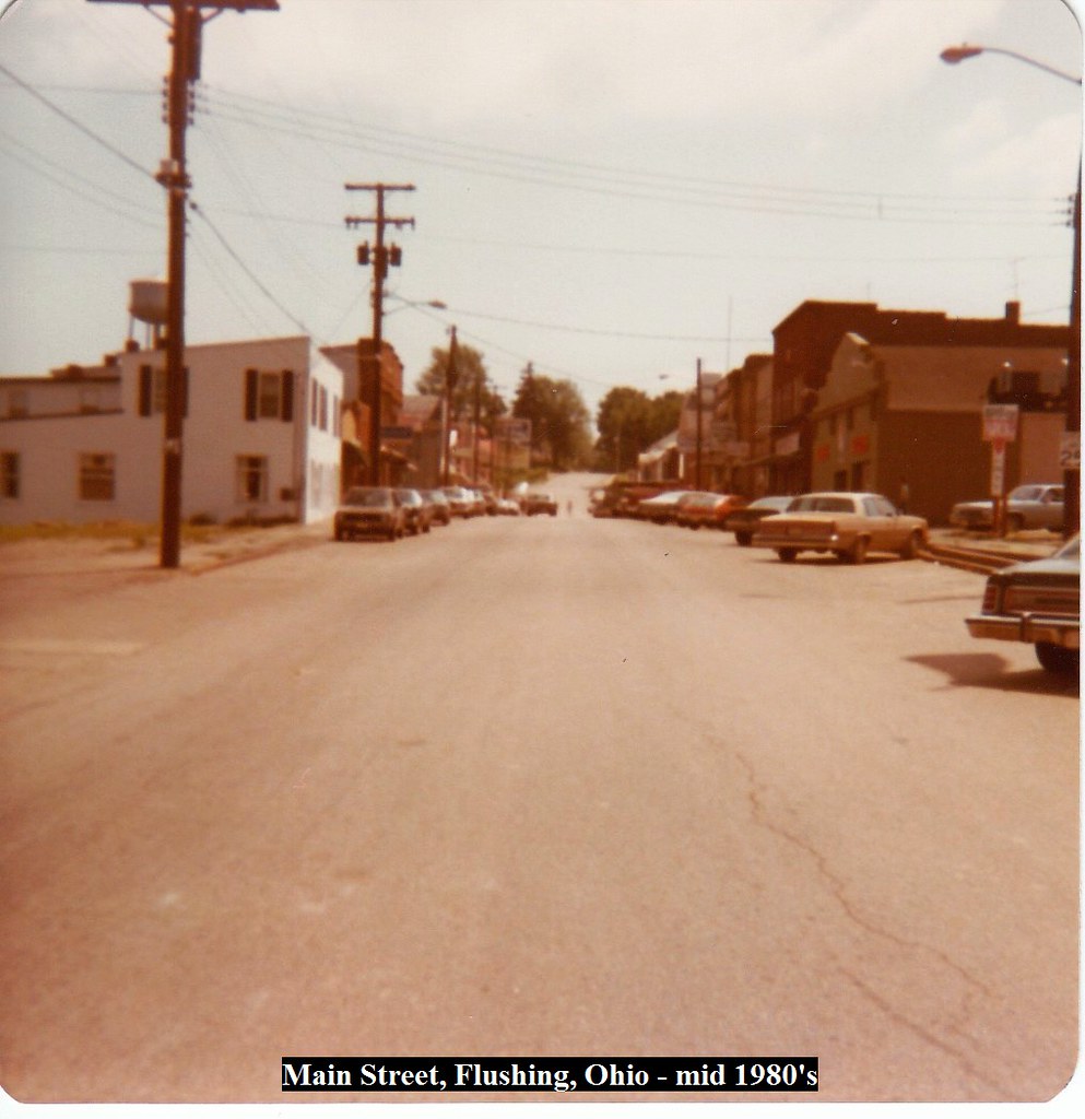 Flushing Ohio Main Street Mid 80s Steve Litten Flickr