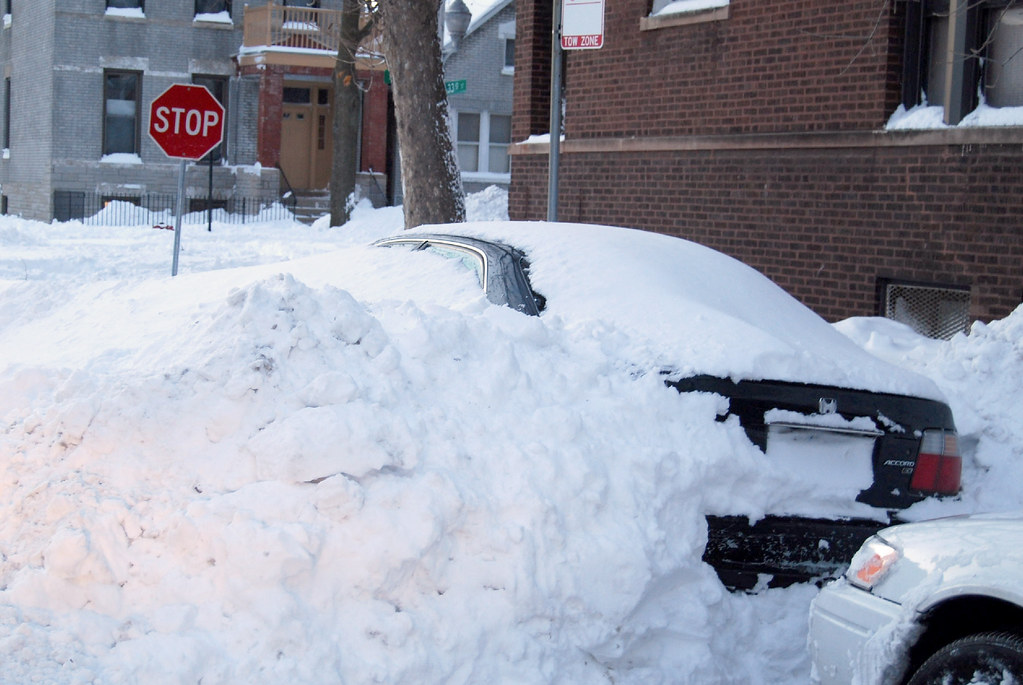 blk car buried on 34th st christine jeffers Flickr
