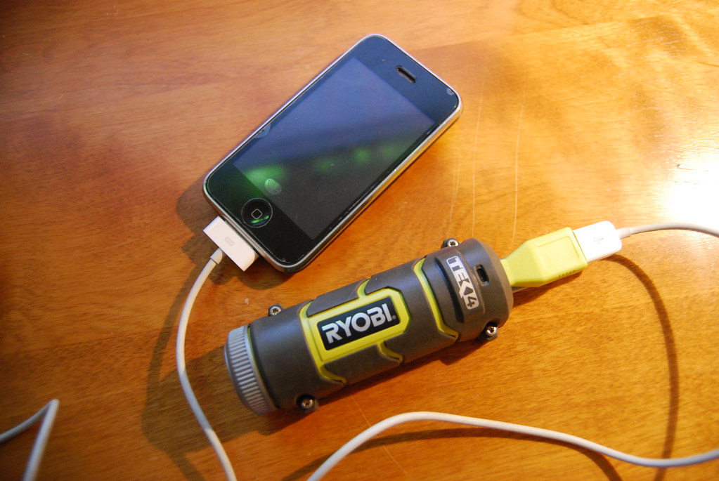 Cell phone backup battery Ryobi TEK4 backup battery for ip… Flickr